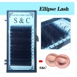Gene false fir cu fir S&C Blue Elipsoidale, tip banda D/0.15 de 10mm + 10 Paduri din Gel